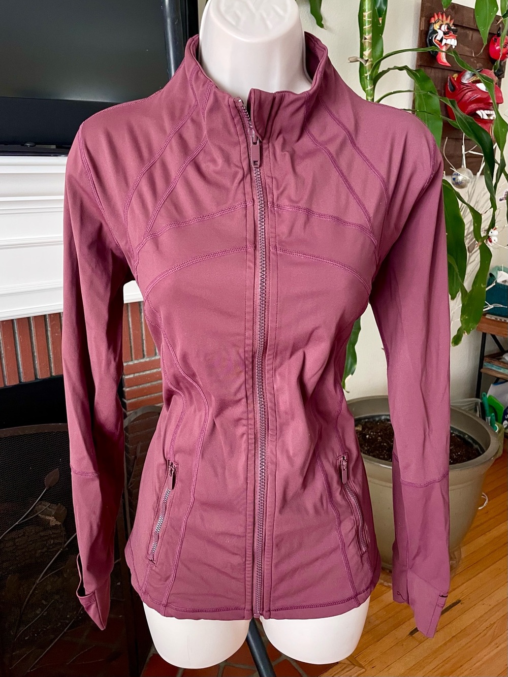 Burgundy Define Athletic Jacket 8 XL (read description)